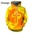 thumbnail image 3 of Sudadera con capucha cristiana con estampado 3D para hombre, sudadera con capucha holgada informal de manga larga con estampado de cruz de colores para otoño, 3 of 5