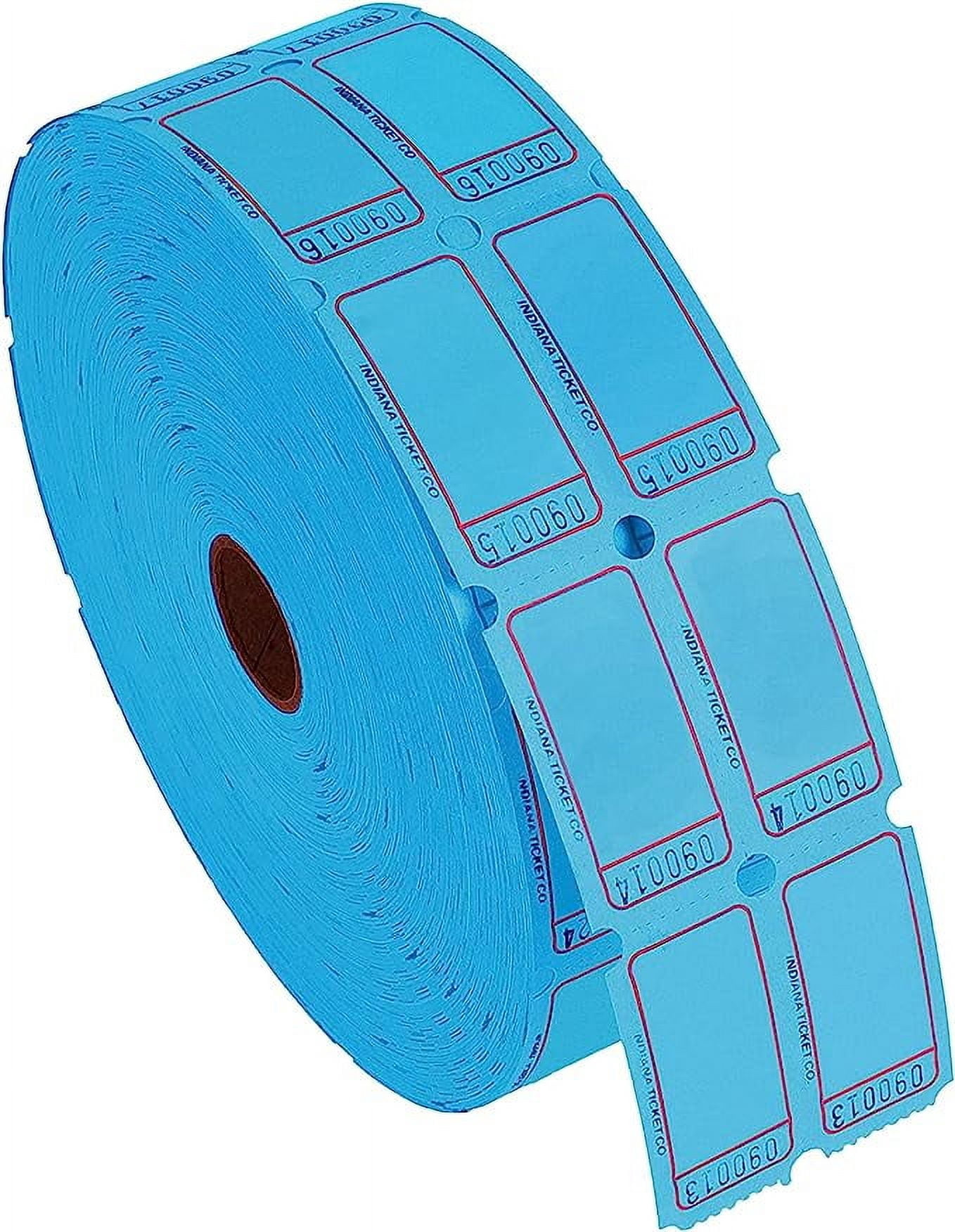 Lancaster Bingo Company Double Roll Raffle Blank Tickets - Full Set of 8 Colors (8 Rolls of 2000 Tickets Each)