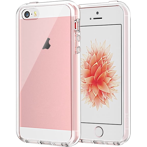 ERUCND-Case for iPhone SE 2016 (Not for 2020), iPhone 5s and iPhone 5, Non-Yellowing Shockproof Phone Bumper Cover, Anti-Scratch Clear Back (Clear)