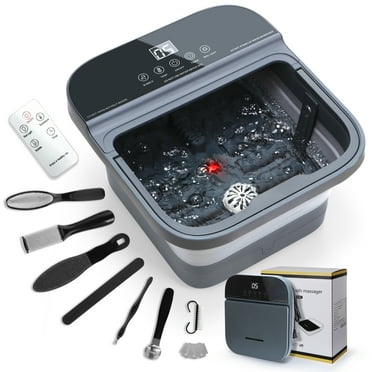 Foot Spa Bath with Heat, Suerbeaty Foot Massage Roller, Bubble, Temperature Control, Remote Control, Foot Pedicure Kit, Pedicure Foot Spa