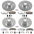 thumbnail image 3 of PowerStop Front and Rear Z26 Street Warrior Carbon-Fiber Ceramic Brake Pad and Drilled and Slotted Rotor Kit Fits: SUBARU Select Models K2748-26, 3 of 9