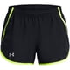 thumbnail image 1 of Pantalones cortos Under Armour Fly de mujer negro/amarillo de alta visibilidad XXL, 1 of 6
