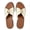 White, variant on Women's Crochet Slide Sandals Knotted Flat Slides with Gold Metal Accent Comfortable Open Toe Summer Sandals for Casual Daily & Beach Wear
