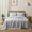 Light Grey-California King, variant on Pure Flax Linen Bedding Set - Stone Washed Fabric Deep Pocket Fitted Sheet Farmhouse Flat 2owcases ( Full)