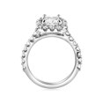 thumbnail image 2 of 2 cttw Halo Princess Square Cut Diamond Engagement Ring 14k White Gold, 2 of 3