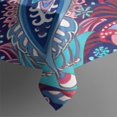 thumbnail image 3 of Blue Pioneer Flower and Paisley Pattern Rectangle Tablecloth 60"x84",Waterproof Polyester Rectangle Table Cloth, Wipeable Spillproof Polyester Tablecloth for Dining, Camping, Indoor and Outdoor, 3 of 5