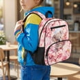 thumbnail image 3 of Jeiento Koala Toddler School Backpack for 2-5 Year Old Kids, Pink Cherry Blossom 13.5 Inch Lightweight Preschool Bag for Girls, 5 Compartment Bookbag with Top Handle, 3 of 7