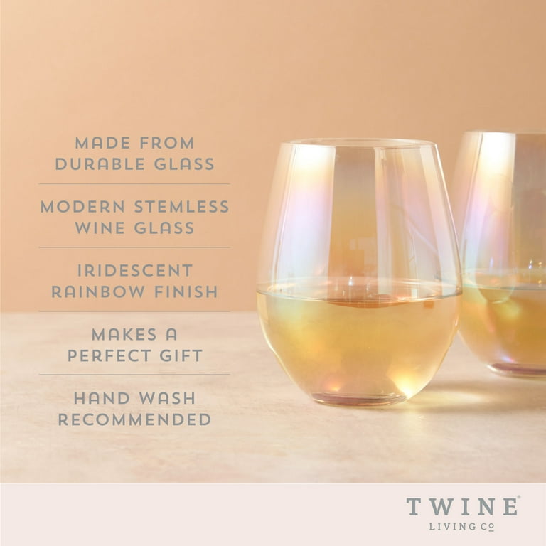MODERN LIVING SET OF 4 STEMLESS WINE GLASS 20OZ