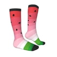 thumbnail image 4 of Lsque Watermelon Printed Crew Socks Men's Women's LightWeight Thin Casual Calf Socks ,Knee High Socks,Cotton Socks, 4 of 9