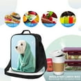 thumbnail image 4 of Bingfone Dog Wrapped in Towel Reusable Insulated Lunch Bag Cooler for Work School Picnic or Travel, 4 of 9