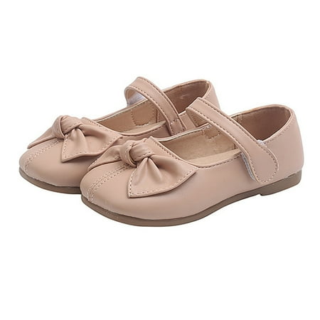 

Baozhu Toddler Little Girls Wedding Party Flat Dress Shoes Ballet Mary Jane Shoes
