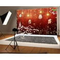 thumbnail image 2 of GreenDecor 7x5ft Christmas Backdrops Santa Claus Xmas Stars Snowflake House Photography Background Child Toddler Artistic Portrait New Year Photo Shoot Studio Props Video Drop Party Decor, 2 of 4