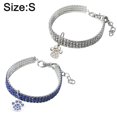 thumbnail image 2 of Pieza de collar de mascota con diamantes de imitación brillantes, colgante brillante, collar de perro, cristal ajustable, 2 of 5
