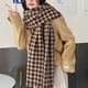 thumbnail image 3 of Bufandas para mujer, bufandas de invierno cálidas y acogedoras para mujer, bufandas gigantes con cuadros gruesos y suaves, elegantes, chal tipo capa, 3 of 6