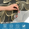 thumbnail image 3 of Yayeee Kitchen Curtains Tier Pair Light Filtering 27"x36" Rod Pocket Short Cafe Window Panel, Golden Elegance, 3 of 7