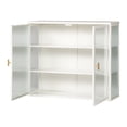 thumbnail image 5 of Modern Wall Cabinet with Glass Door Metal Storage Cabinet With Detachable Shelves For Entryway Living Room Bathroom Dining Room, 5 of 9
