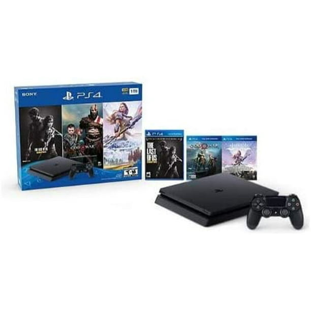 Sony Playstation 4 1tb Holiday Bundle Last Of Us God Of War Horizon Zero Dawn Walmart Com Walmart Com