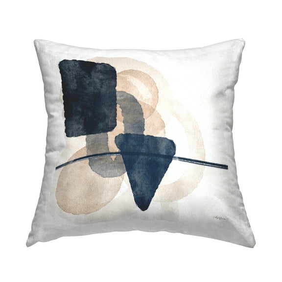 Stupell Industries Various Shapes Layered Decorative Printed Throw Pillow Design by Amber Sterling
