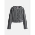 thumbnail image 5 of Weekend Academy Girls Long Sleeve Ribbed Button Front Top, Sizes 4-18, 5 of 5