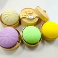 thumbnail image 1 of Steamed Stuffed Bun Large Simulation Kids Steamed Decompression Squeeze Toys Children Adults Stress Relief Vent Toy heqiyong LED, 1 of 2