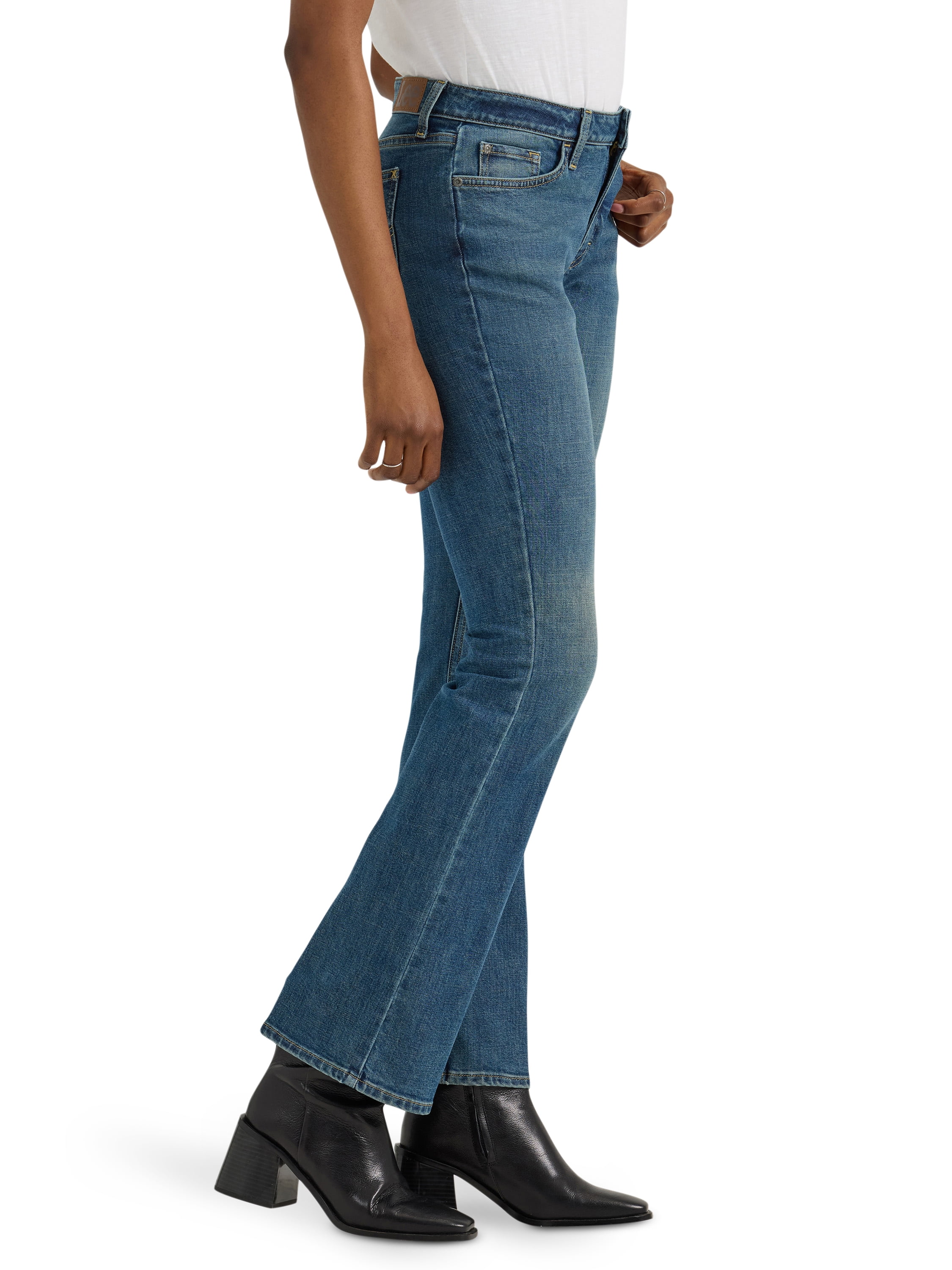 Lee Women's Midrise Bootcut Jean, Available in Regular, Short, Long Inseams, Sizes 2-22