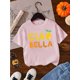 thumbnail image 1 of Camiseta de manga corta de verano para niña - Top informal elástico blanco con estampado gráfico de Ciao Bella de rodajas de limón, cuello redondo para jugar al aire libre, actividades deportivas di, 1 of 6
