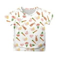 thumbnail image 4 of Baby Girl Tops Round Neck Short Sleeve T-Shirt Cute Cute Cartoon Print Tee Shirt T Shirts for Boys and Girls 3-4 Years, 4 of 4