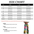 thumbnail image 3 of IDALL Wide Leg Pants Woman Lounge Pants Women Woman High Waist Floral Patterned Pants Lightweight Loose Fit Casual Colorful Trouser Imitation Jeans Baggy Pants High Waisted Pants Sky Blue 2XL, 3 of 4