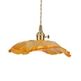 thumbnail image 3 of Milaget Flower Pendant Light Classic Hanging Lamp for Kitchen Restaurant Dining Room orange, 3 of 9