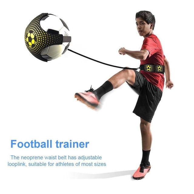 Fiudx Cinturón de Entrenamiento de Fútbol, Ajustable, Ayuda para Patear El Balón, Herramienta de Entrenamiento Profesional, Mejora El Control Del Balón, Apto para Principiantes, Perfecto para Practic