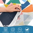 thumbnail image 4 of Yayeee Kitchen Valance Rod Pocket 54" x 18" Living Room Window Curtain, Red Triangles, 4 of 6