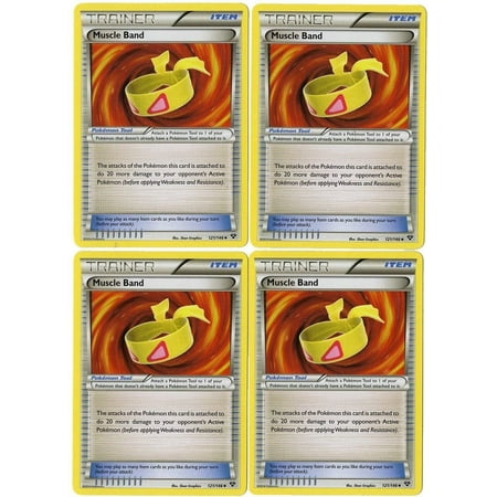 Pokemon - Trainer Set - Pokemon Tool - Muscle Band 121/146 - Item Card (Best Xy Pokemon Set)