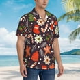 thumbnail image 5 of Easygdp Winter Holiday Christmas Men's Hawaiian Shirts Print Lapel Short Sleeve for Beach, vacation, party, casual occasions - Small, 5 of 9