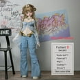 thumbnail image 3 of 1/4 BJD Doll Kikyou D FullSet Y2K Street Fashion Busty Body Carnival Complete Outfit with Wig Shoes Ball Jointed Doll, 3 of 8