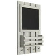 thumbnail image 1 of Elegant Designs HG1023-GRW Chalkboard Sign with Key Holder Hooks & Mail Storage, Gray Wash, 1 of 6