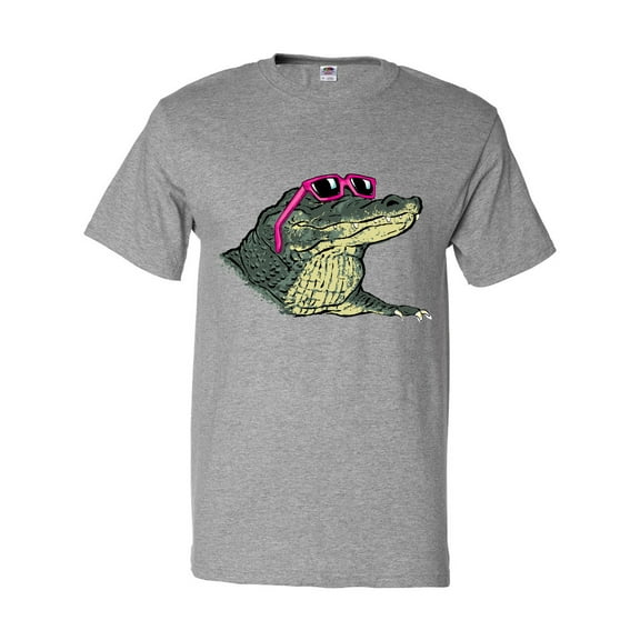 Inktastic Sunny Gator in Pink Sunglasses T-Shirt