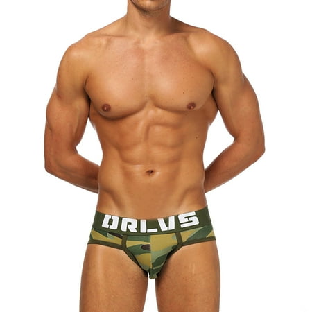 

Panties For Men Camouflage Breathable Comfortable Body Sculpting Hip Lift Low Waist Briefs