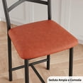 thumbnail image 6 of JoanKaren Bar Stools Set of 2 with Thick Cushion,250Lb Capacity,Faux Leather Upholstered Counter Height Bar Stools with Backrest & Footres,Retro Color, 6 of 7