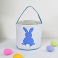 thumbnail image 5 of Walbest 9 5 Inch Easter Multipurpose Storage Basket Fabric Bunny Gifts Candy Bag for Easter, 5 of 7