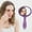 Purple, variant on Double Sided Mirror with 1X Flat & 5X Magnifying Side - Plastic Handle Hanging Hole for Bathroom Vanity ,Black