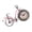 Red, variant on Lynono Desk Clock Metal Decorative Clock Table Bike Clock Silents Metal Desktop Clock Silents None Ticking Clock Home Decors