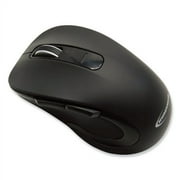 Innovera Mid-Size Wireless Optical Mouse with Micro USB, 2.4 GHz Frequency/26 ft Wireless Range, Right Hand Use, Black