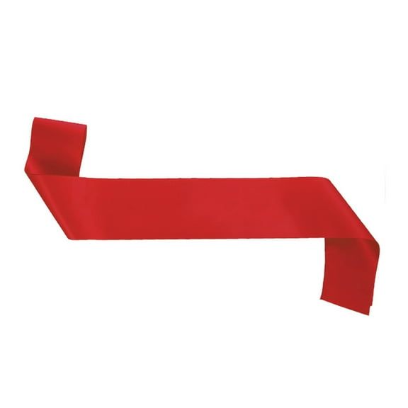 XmhyTop-A Blank Satin Sash, Wedding Sash, DIY Graduation Pageant Sash 160*9.5cm, 2 Pcs, Red