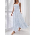 thumbnail image 3 of PRETTYGARDEN Womens Summer Casual Maxi Dresses Striped Square Neck Sleeveless Boho Flowy Sundress Beach Vacation Clothes, 3 of 7