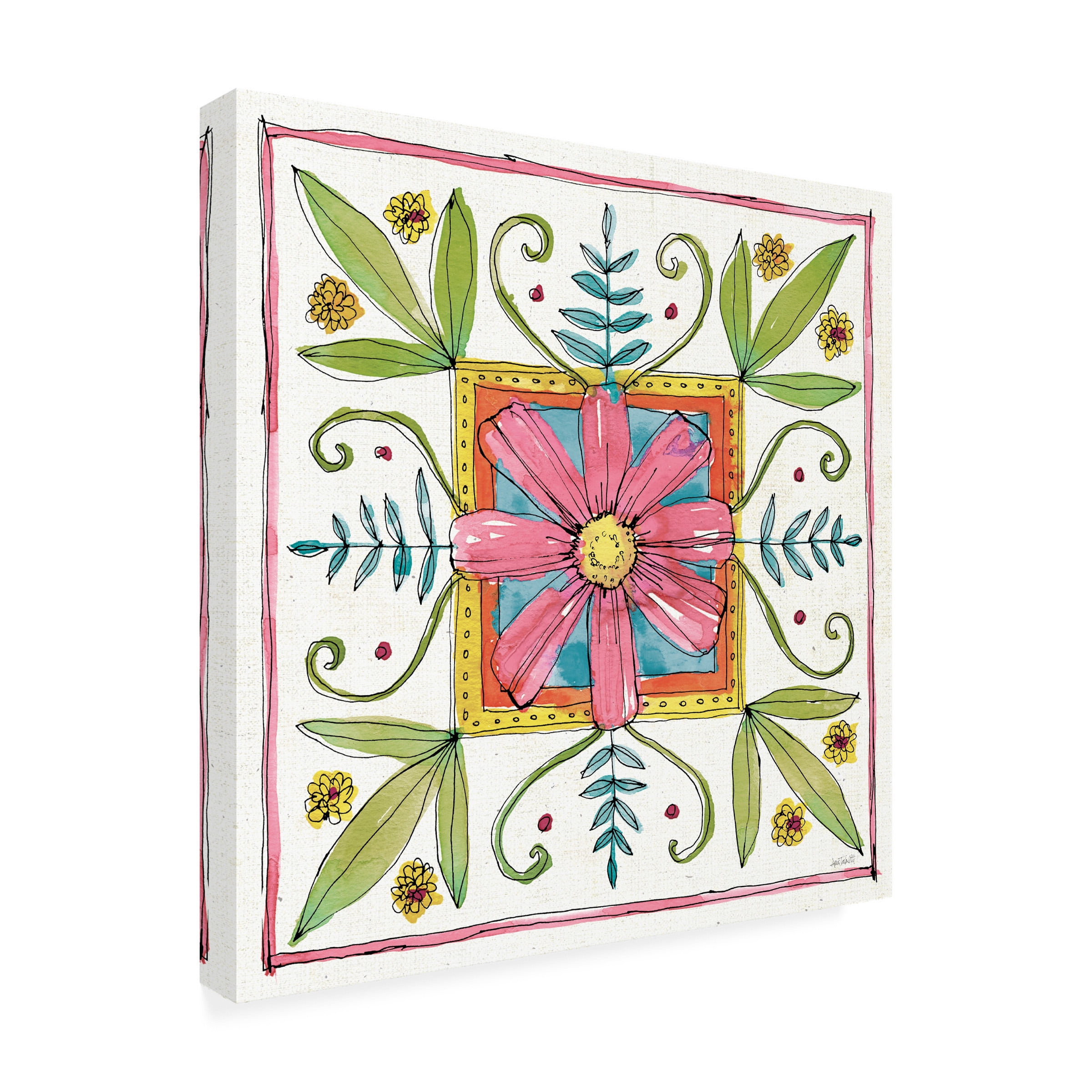Anne Tavoletti 'Simply Petals XII' Outdoor Canvas 18x24