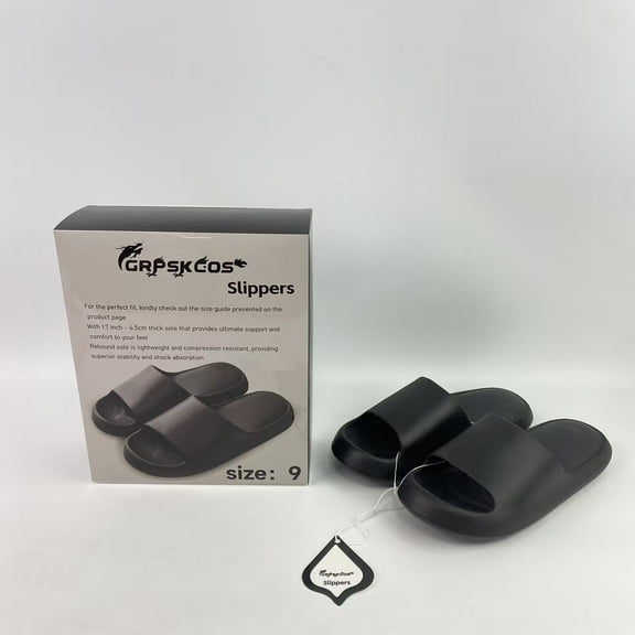 GRPSKCOS Slippers, Slippers for Women and Men, House Slides Shower Sandals, Cushioned Thick Sole