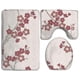 thumbnail image 1 of ABPHQTO Flores de cerezo Juego de alfombras de baño de 3 piezas Alfombra de baño Alfombra de contorno y tapa de inodoro ABPHQTO Cont-CHAPPLE-33476, 1 of 2