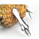 thumbnail image 4 of Herramientas de cocina prácticas, cortador de acero inoxidable, pelador de ojos de piña, 4 of 4