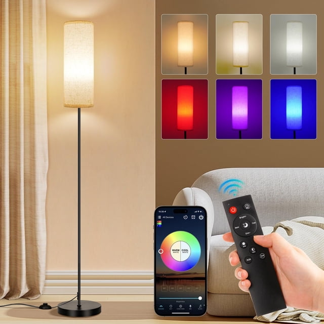 Lámpara de pie inteligente RGB regulable con control remoto 9W FRIDEKO HOME