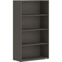 HON Mod Bookcase 30" x 13" x 53" - 4 Shelve(s) - Finish: Slate Teak Laminate